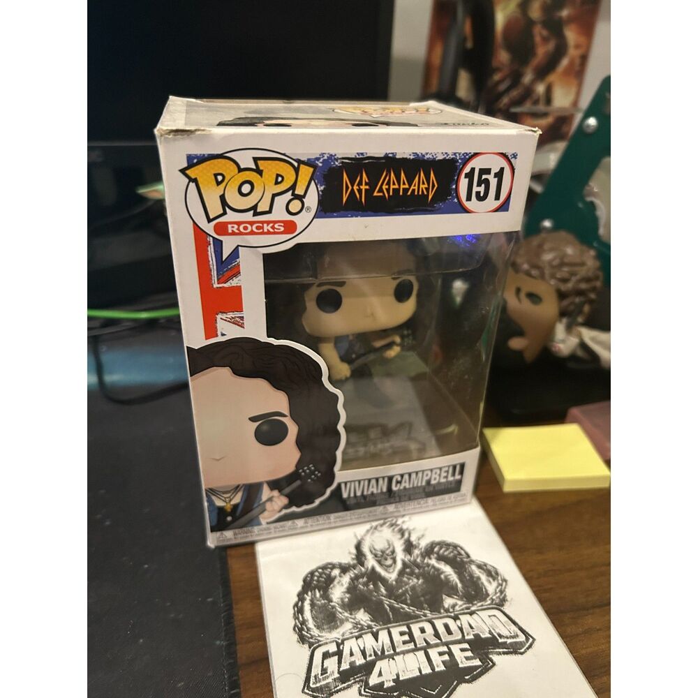 Funko Pop Rocks: Def Leppard Vivian Campbell Vinyl Figure 151